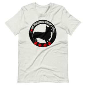 “I LOVE MY PEMBROKE WELSH CORGI” Classic Pet Dog Design T-Shirt