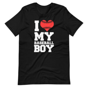 “I LOVE MY BASEBALL BOY” Sport / Baseball Classic Design T-Shirt
