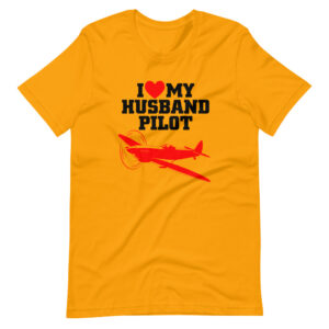 ” I Love My Husband Pilot ” Pilot / Professions Design T-Shirt