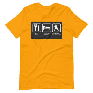 “EAT, SLEEP, BASEBALL” Baseball / Sports Classic Design T-Shirt