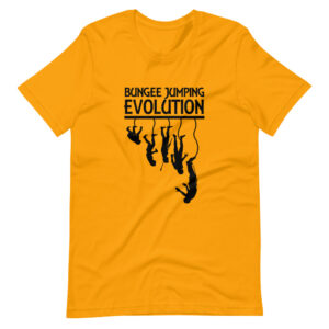 “BUNGEE JUMPING EVOLUTION” Hobby &  Sport Bungee Jumping Design T-Shirt