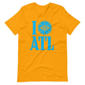 “I LOVE ATLANTA” Basketball Classic Sports Design T-Shirt