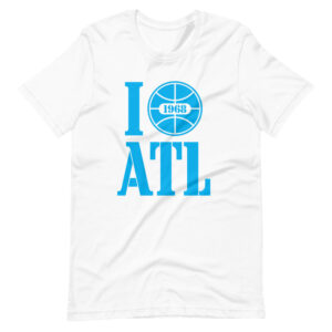 “I LOVE ATLANTA” Basketball Classic Sports Design T-Shirt