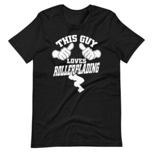 “THIS GUY LOVES ROLLERBLADING” Rollerblading Classic Design T-Shirt Print
