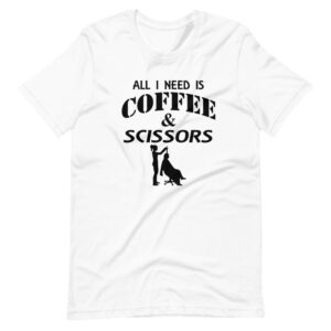 ” ALL I NEED IS COFFEE & A SCISSORS”  Barber / Professions Classic Design T-Shirt