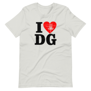 “I Love DG ( Disc Golf)” Disc Golf Classic Design T-Shirt
