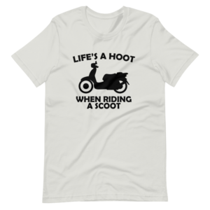 “Life’s a Hoot, When riding a scoot” Hobby classic Design T-Shirt