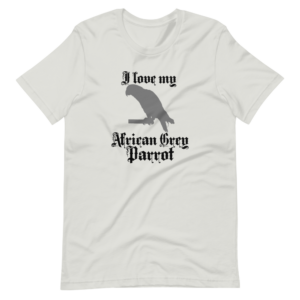 “I Love my African Grey Parrot” Classic Pet Design T-Shirt