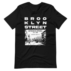 “BROOKLYN STREET” Negative classic Design T-Shirt