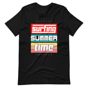 “Surfing Summer Time” Classic Summer Design T-Shirt