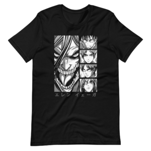 Attack On Titan Classic Anime Character Design T-Shirt